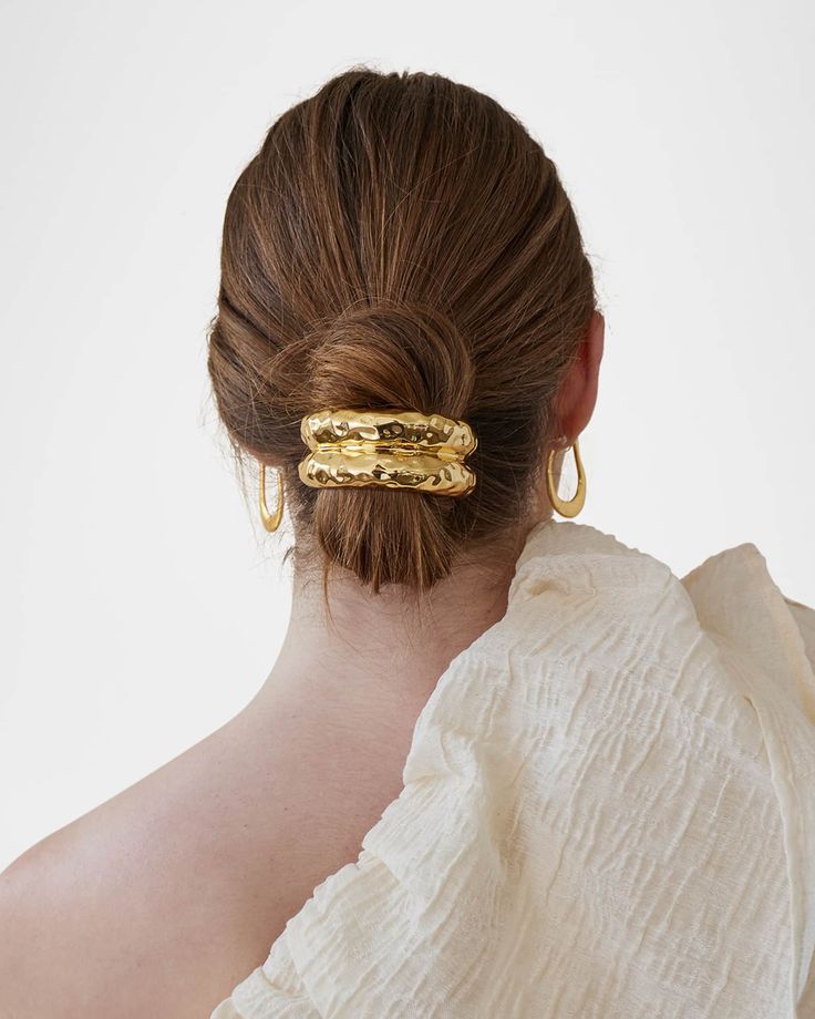 Gold Metal Hair Ties