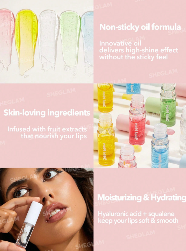Huile à lèvres hydratante Sheglam Jelly Wow