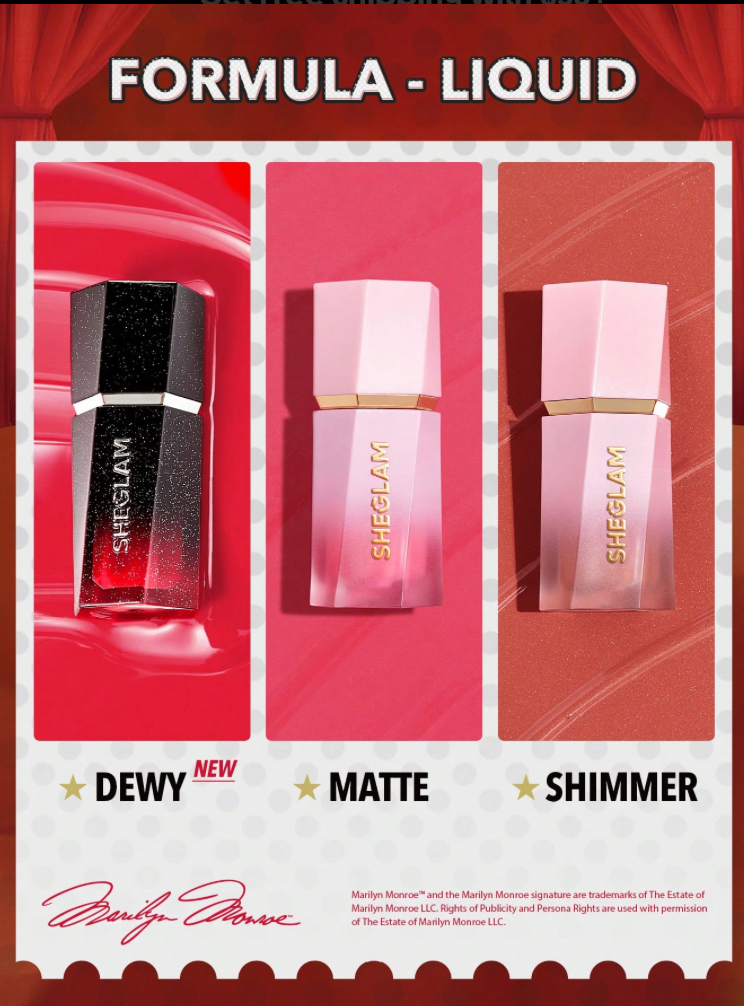 Blush liquide Dewy Color Bloom de Marilyn Monroe X SHEGLAM