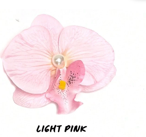 Orchid Flower hair Clip