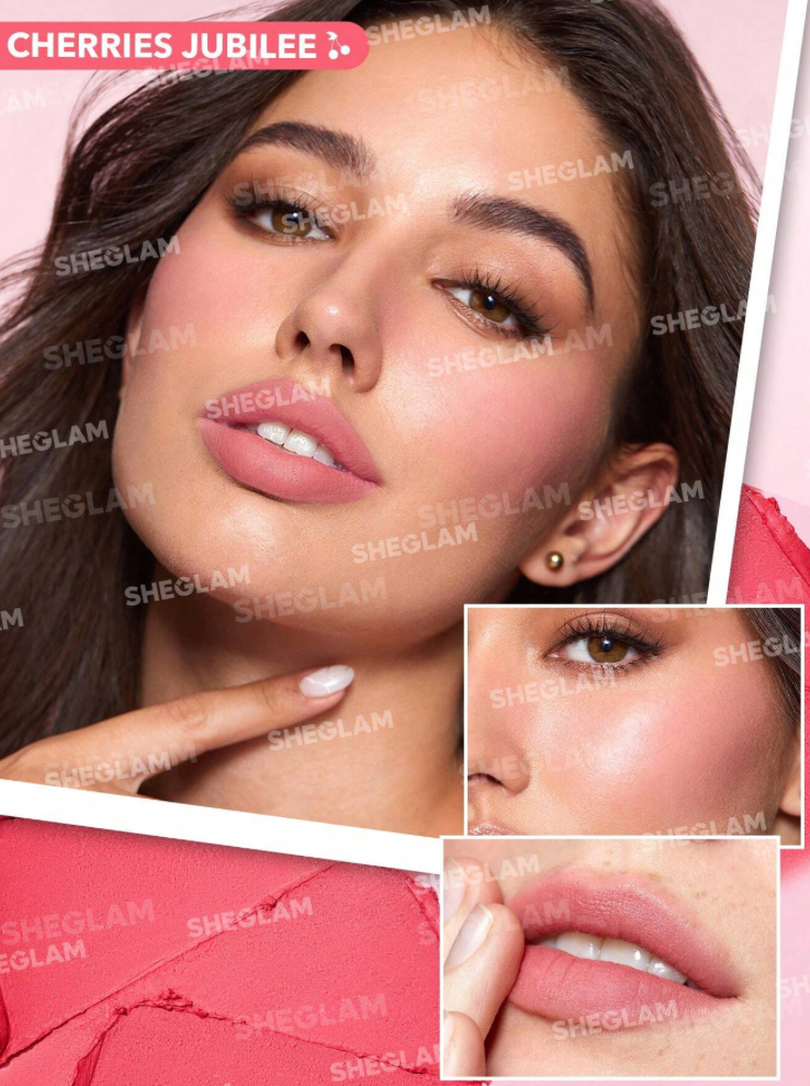 Sheglam Very Cherry Cheek & Lip Cream Stack