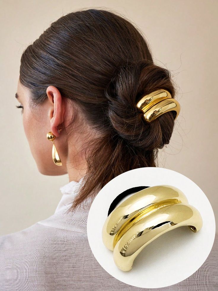 Gold Metal Hair Ties