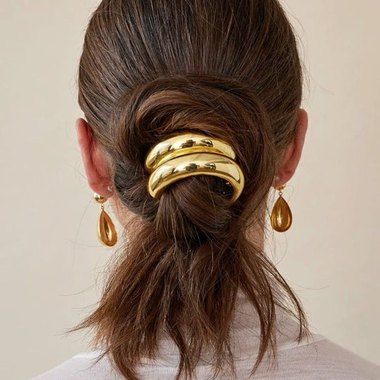 Gold Metal Hair Ties