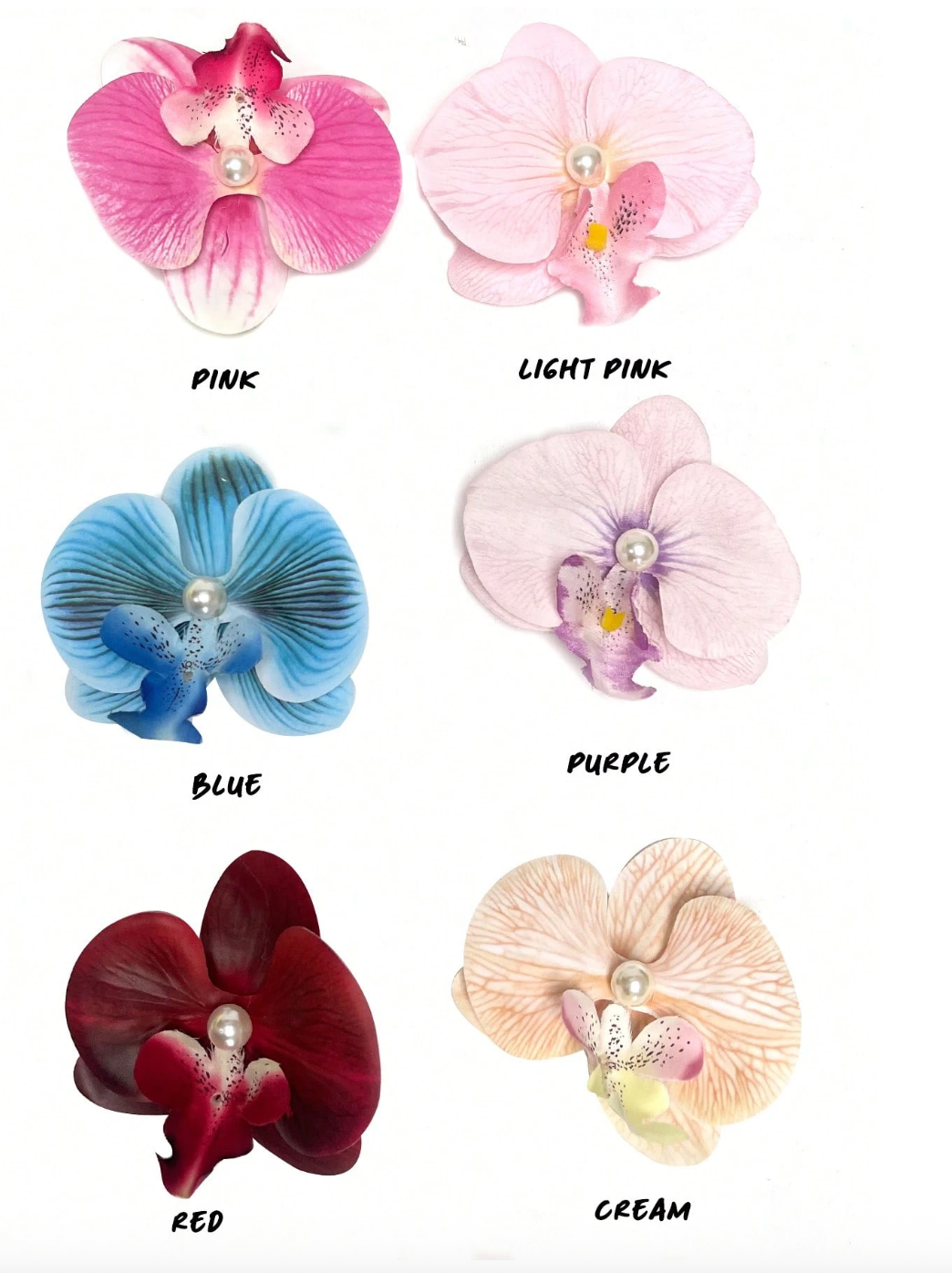 Orchid Flower hair Clip