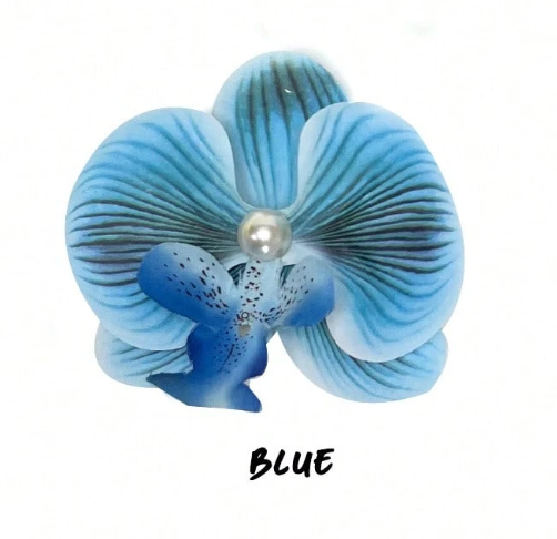 Orchid Flower hair Clip