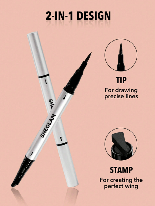 SHEGLAM Wing It Waterproof Liner Duo-Black