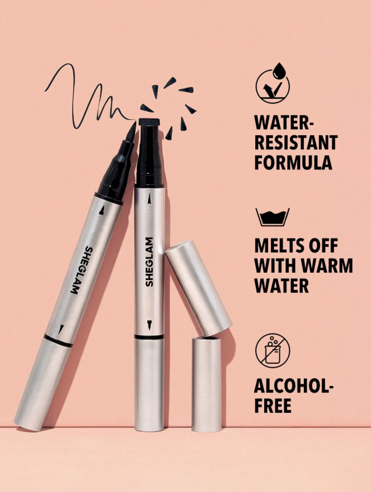 SHEGLAM Wing It Waterproof Liner Duo-Black