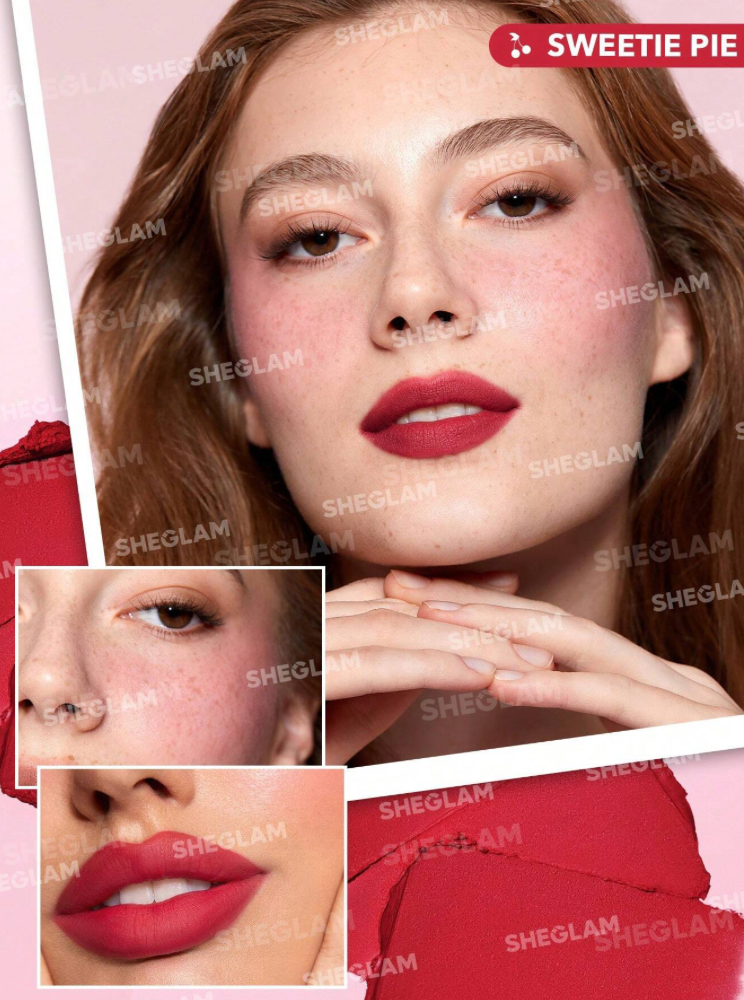 Sheglam Very Cherry Cheek & Lip Cream Stack
