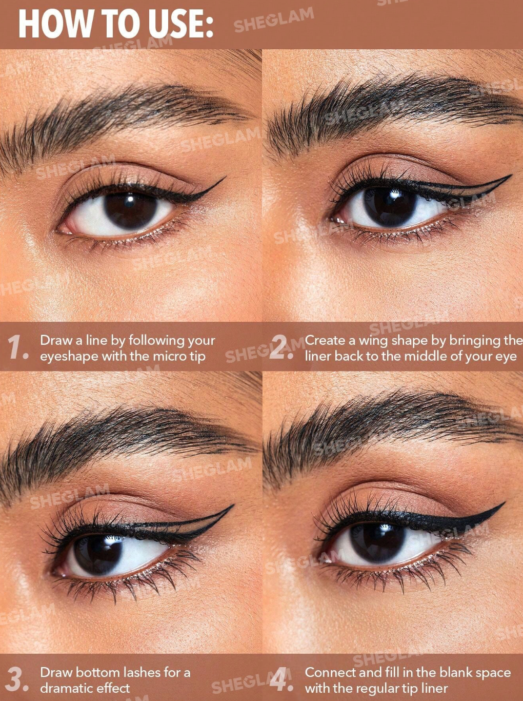 Stylo eye-liner multi-tâches SHEGLAM pour lignes et détails