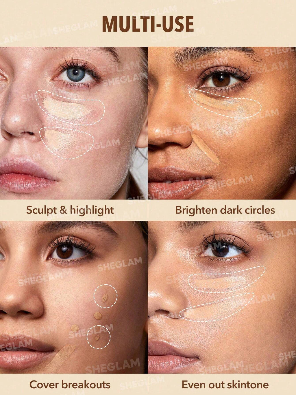 Sheglam Perfect Skin High Coverage Concealer