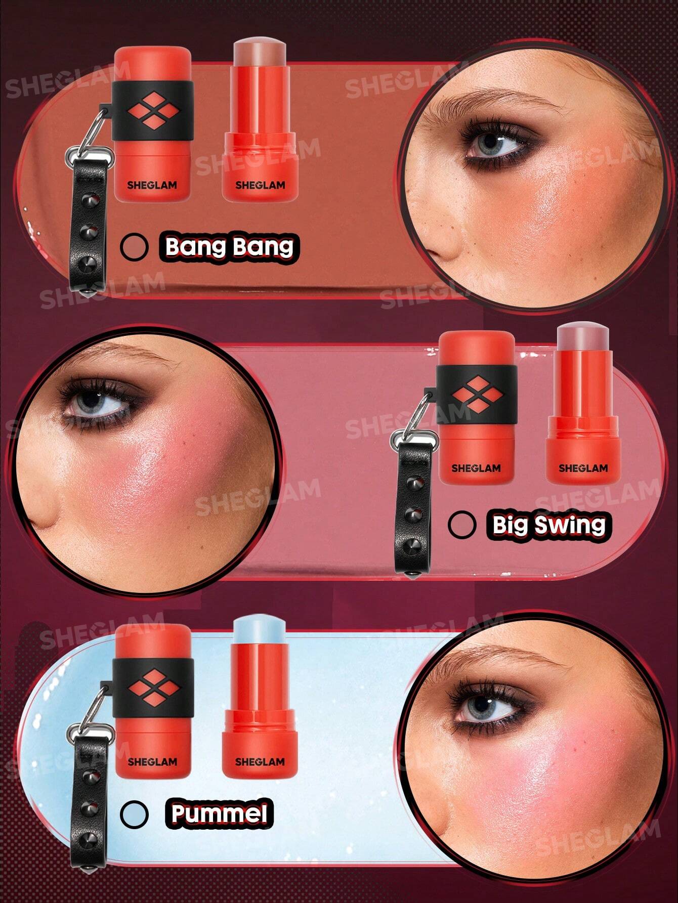 Harley Quinn X SHEGLAM Mischief Mallet Blush Stick