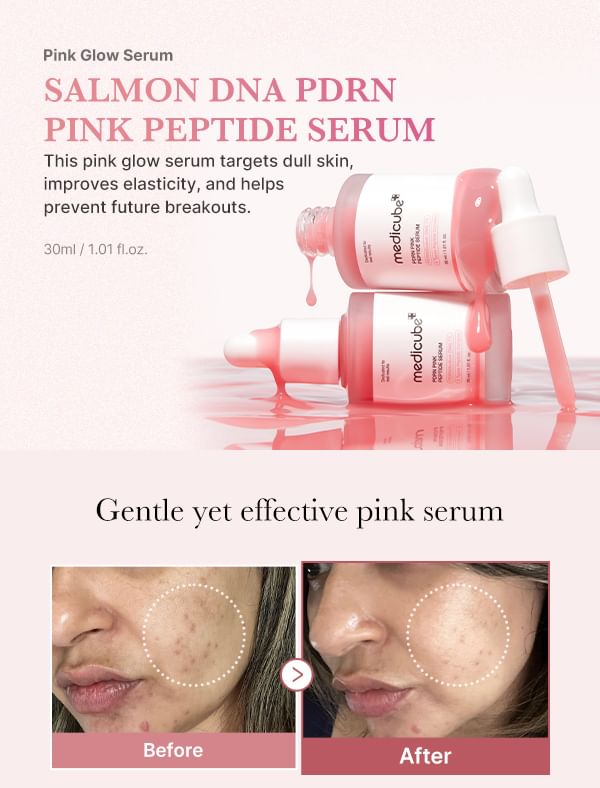 medicube- PDRN Pink Peptide Serum - Peptide Serum and PDRN