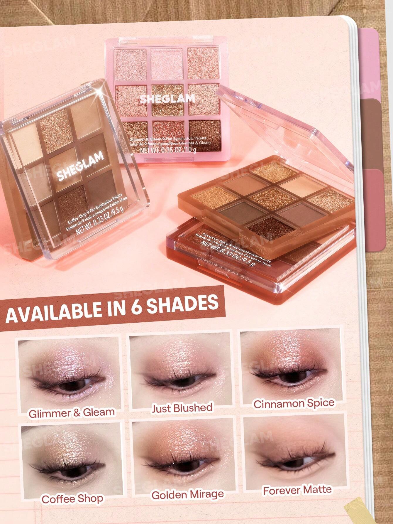 Sheglam Cinnamon Spice 9-Pan Eyeshadow Palette-Cinnamon Spice