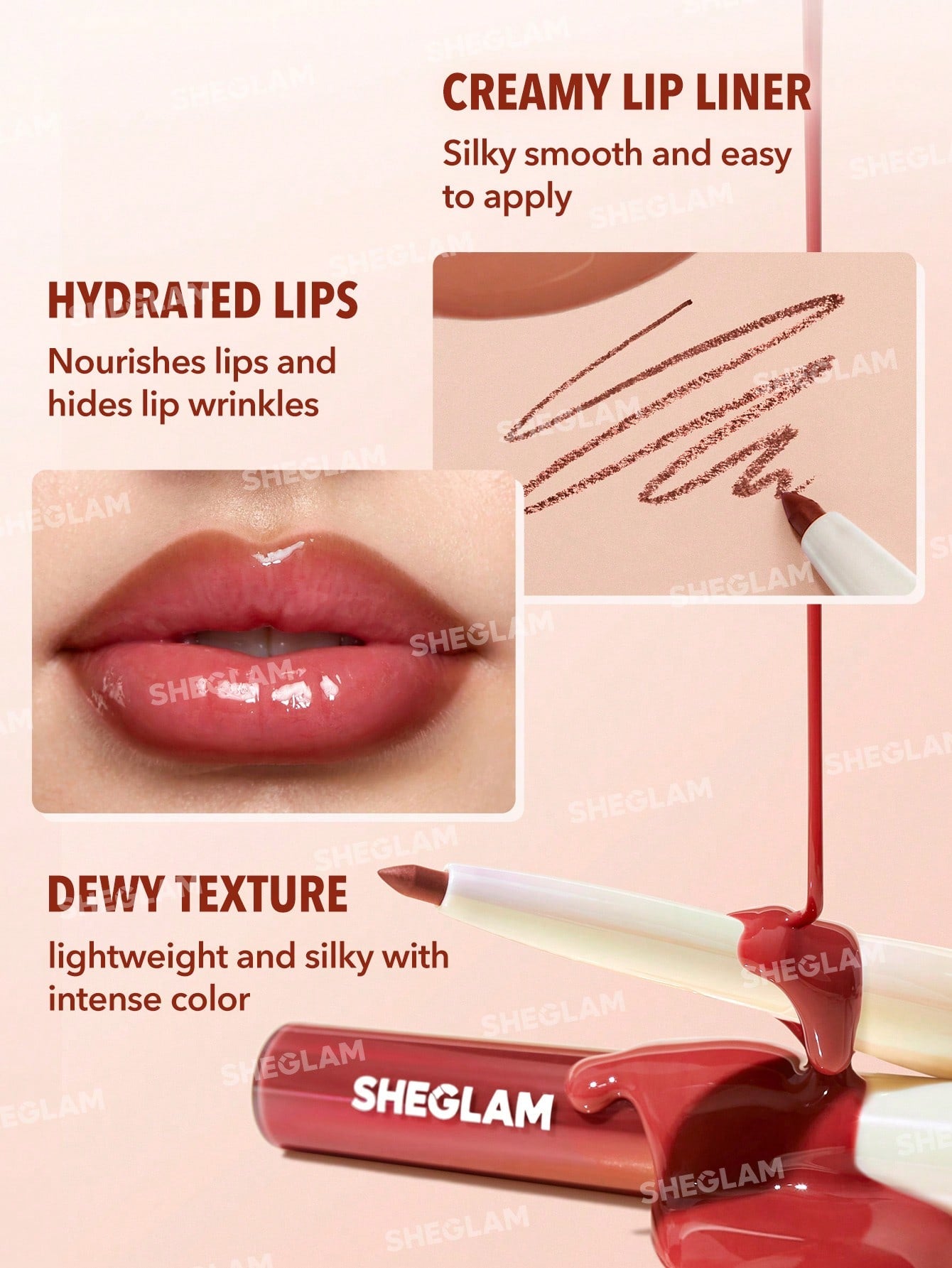 Sheglam Lip Rules Liner & Gloss Pen