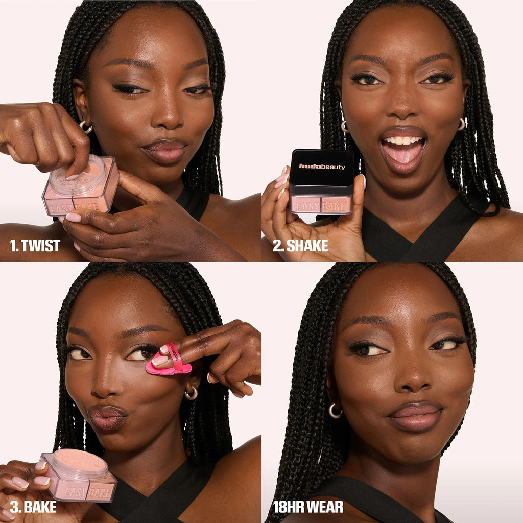 HUDA BEAUTY  Easy Bake Duo  Blurring Loose Baking & Setting Powder